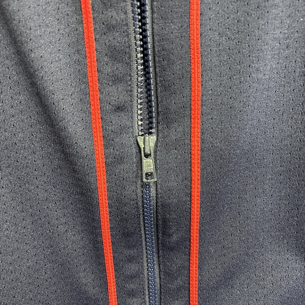 majestic genuine merchandise blue and red stripe zip up jersey Medium - Picture 5 of 8